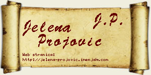 Jelena Projović vizit kartica